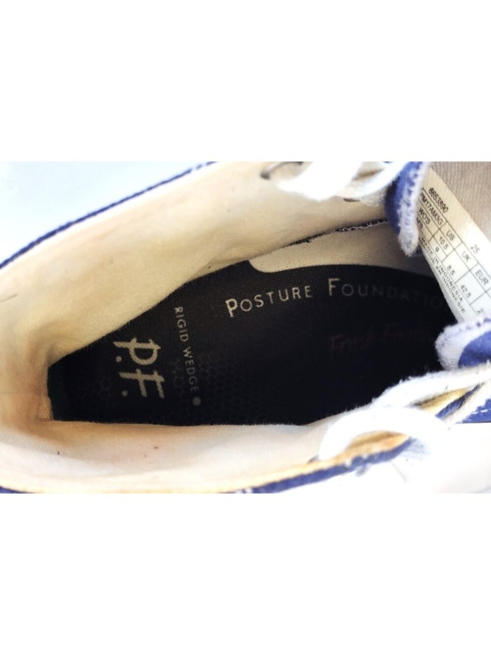PF Flyer Blue All American Hi Ridgid Wedge US Women's 10.5, Men's 9, EUR 42.5 - Picture 10 of 10